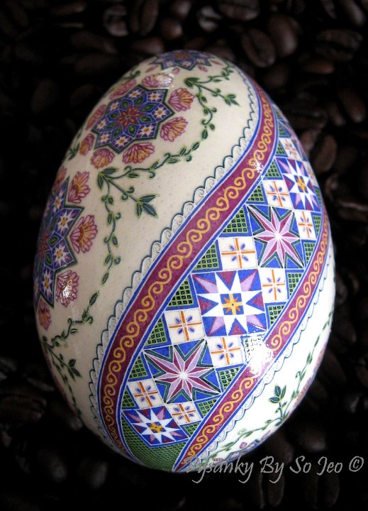 Ring Around The Rosie Ukrainian Easter Egg Pysanky By So Jeo